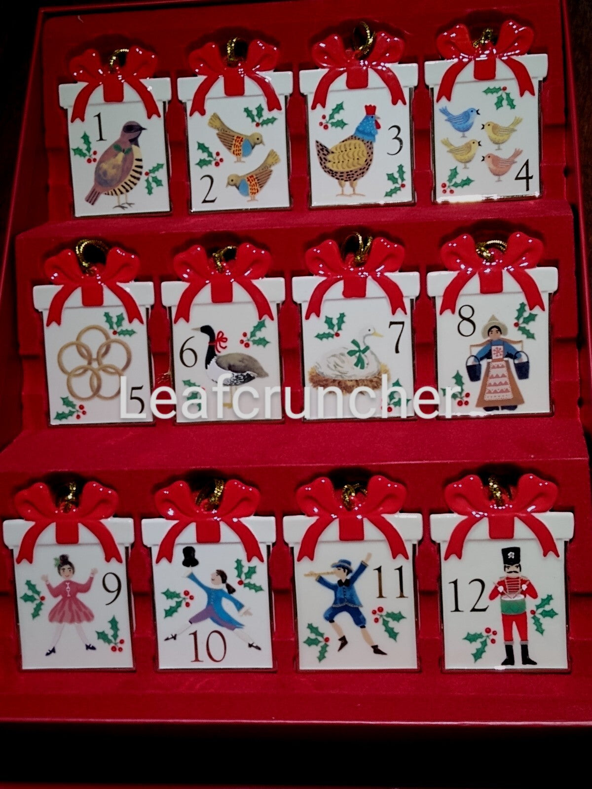 Lenox 12 Days Of Christmas Ornaments Set Of (12) m.s.r.p is $160.00 LENOX - KOEEK