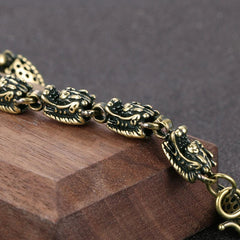 Solid Copper Dragon Bracelet Handcrafted Copper Jewelry Art Collectible 07FC0E-D4 - KOEEK