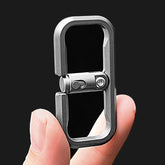 EDC Titanium Alloy Press Lock Creative Keychain Portable Hang Buckle for Gift 07FC0E-D4 - KOEEK