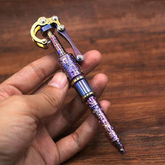 Titanium Alloy Ballpoint Pen Outdoor Multifunctional EDC Portable Signature Pen 07FC0E-D4 - KOEEK