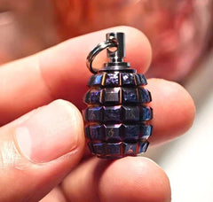 EDC Titanium Alloy Knife Lanyard Bead Parachute Cord DIY Clean Ear Wax Tool 07FC0E-D4 - KOEEK