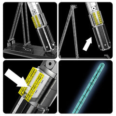 new Mould King 10139 Blue Sword Glows Lightsaber Fluorescent Building Block Toy MOULD KING - KOEEK