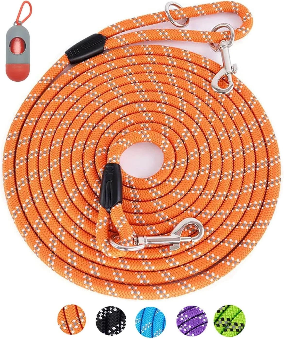 Long Dog Leash for Training 10FT/16FT/20FT/30FT/50FT/100FT, Reflective Tie Out 07FC0E-D4 - KOEEK