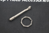 EDC Titanium TC4 Key Chain + Key Ring Belt Clip Molle Pecket Outdoor Tool KCR-8 07FC0E-D4 - KOEEK