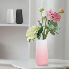 Gradient Pink Ceramic Vase,Small Cute Flower Vase for Pampas Grass, Home, Room 07FC0E-D4 - KOEEK