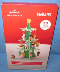 12 Piece Hallmark Mini Christmas Ornaments Countdown Calendar ~ Peanuts, Snoopy HALLMARK - KOEEK