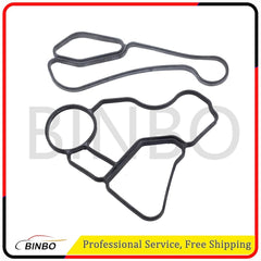 Fit For BMW N52 N54 N55 Engine Oil Filter Housing Seal Gasket Set 11427525335 07FC0E-D4 - KOEEK