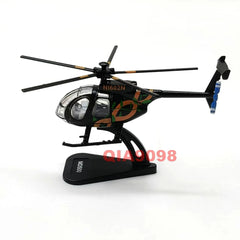 1/100 Scale US MD500 Little Bird Helicopter Assembled Metal + Plastic Model 07FC0E-D4 - KOEEK