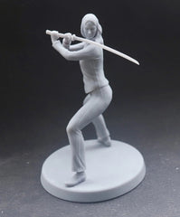 1/24 resin figures model 3D print of female assassins in movie roles Unassembled 07FC0E-D4 - KOEEK
