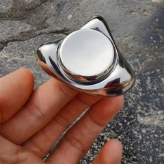 Novel Stainless Steel Fidget Spinner EDC Adult Fidget Toy ADHD Stress Relief Toy 07FC0E-D4 - KOEEK