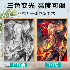 Anime Honkai: Star Rail Mydei Night Lamp Decor Light Picture Luminous Gift 07FC0E-D4 - KOEEK