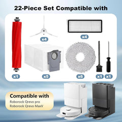 22 vacuum cleaner accessories, cleaning robot 07FC0E-D4 - KOEEK