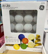 GE Color Choice 20-Count Multi-function Warm White/Multicolor LED G50 Ice Lights GE - KOEEK