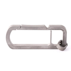 EDC Titanium CNC Key Chain Carabiner Portable Spring Belt Clip Keychain 07FC0E-D4 - KOEEK