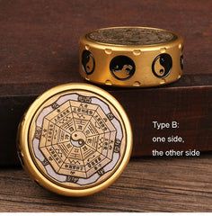 Brass Creative Fidget Spinner Brass Hand Spinner Pocket Decompression EDC Toy 07FC0E-D4 - KOEEK