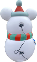Disney 23” Mickey Mouse Holiday Christmas Lighted Snowman Lawn Blow Mold DISNEY - KOEEK