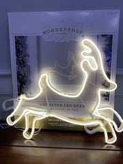 Target Wondershop LED Neon Style Jumping Reindeer Christmas Novelty Light 16” WONDERSHOP - KOEEK