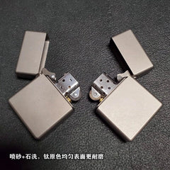 EDC Titanium Alloy Square Box Large Hinge Thick Shell Windproof Portable Tools 07FC0E-D4 - KOEEK