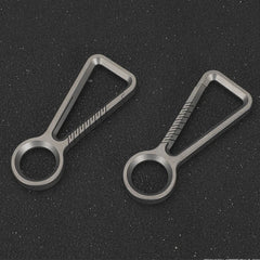 TC4 Titanium Alloy Keychain Car Key Chain Quality Portable Carabiner EDC Tool 07FC0E-D4 - KOEEK