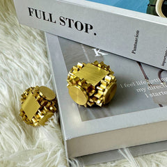 Fidget Spinner Four Gear Cube Brass Gyro Mechanical Fidget Slider EDC Toys Gift 07FC0E-D4 - KOEEK