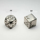 Solid TC4 Titanium Alloy Creative Dice EDC Toys KTV Entertainment Supplies Gifts 07FC0E-D4 - KOEEK