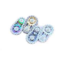 Fingertip Gyro Chain Flywheel Sprocket EDC Stainless Steel Toy Gear Spinner Gift 07FC0E-D4 - KOEEK