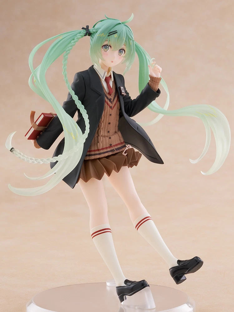 Taito Hatsune Miku Fashion School Uniform Ver. 18cm PVC Anime Figure Collectible 07FC0E-D4 - KOEEK