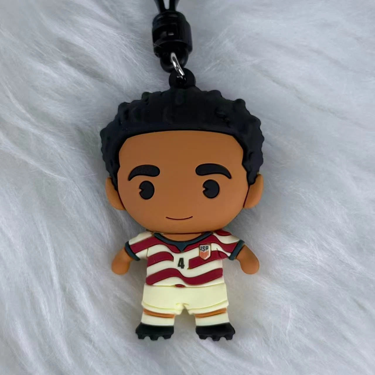 Tyler Adams #4 USMNT Soccer Team 3D Vinyl Bag Clip Collectible Keychain 07FC0E-D4 - KOEEK