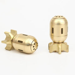 Brass Finger Spinner Hand Fidget Toy Pocket Desk Roler Spinning Top Haptic Toys 07FC0E-D4 - KOEEK