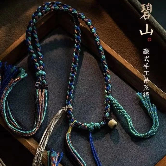 Tibetan Handmade Braided Cotton Necklace Cord Pendant Rope Ethnic Style 07FC0E-D4 - KOEEK