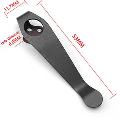Titanium Deep Carry Pocket Back Clip for Cold Steel Hold Out Ti Lite 26SP Knifes 07FC0E-D4 - KOEEK