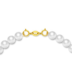 Pure 18K Yellow Rose White Gold Double Spring Clasp / For Bracelet or Necklace 07FC0E-D4 - KOEEK