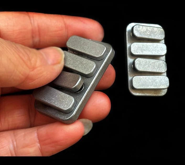 Titanium Alloy Fidget Slider Haptic Clicker Desk Toy for Stress Relief EDC Gift 07FC0E-D4 - KOEEK