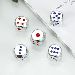 13mm Colorful Dice Game Teaching Aid 5 Pieces Box Pack 07FC0E-D4 - KOEEK