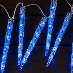 GE Color Choice 20Ct Dual Color Blue or Cool White LED Ice Crystal Icicle Lights GE - KOEEK