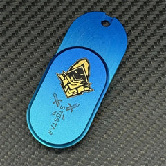 Cool Assassin Pattern EDC Fidget Slider Alloy Mechanical Fidget Toys Relaxation 07FC0E-D4 - KOEEK