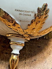 LENOX 2011 Annual Christmas Ball Ornament Porcelain Gold Garland Swag - MINT LENOX - KOEEK