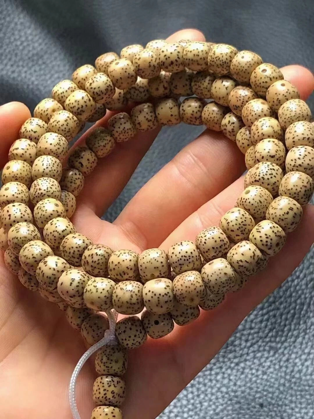 120 Beads Mala Necklace 8×9mm Star & Moon Bodhi Prayer ecology HaiNan 07FC0E-D4 - KOEEK
