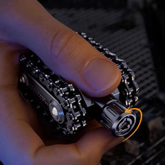 EDC Tank Ratchet Wheel Fidget Roller Magnetic Push Card Relieve Stress Toy 07FC0E-D4 - KOEEK