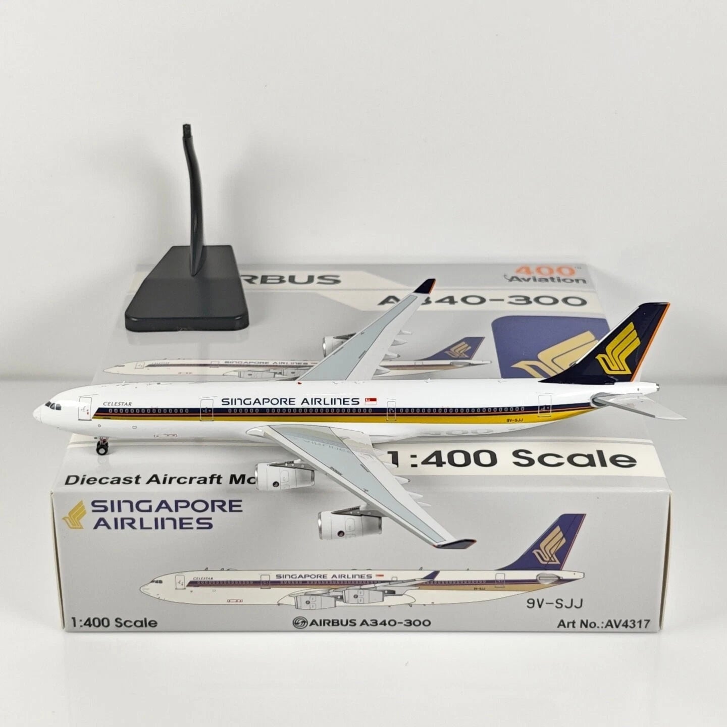 1:400 Singapore Airlines Airbus A380 "9V-SKL" 4646 Alloy Airplane Model 07FC0E-D4 - KOEEK