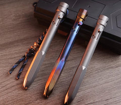 EDC Titanium Practical Ballpoint Pen Working Signature Pocket Pen with 5 Refills 07FC0E-D4 - KOEEK