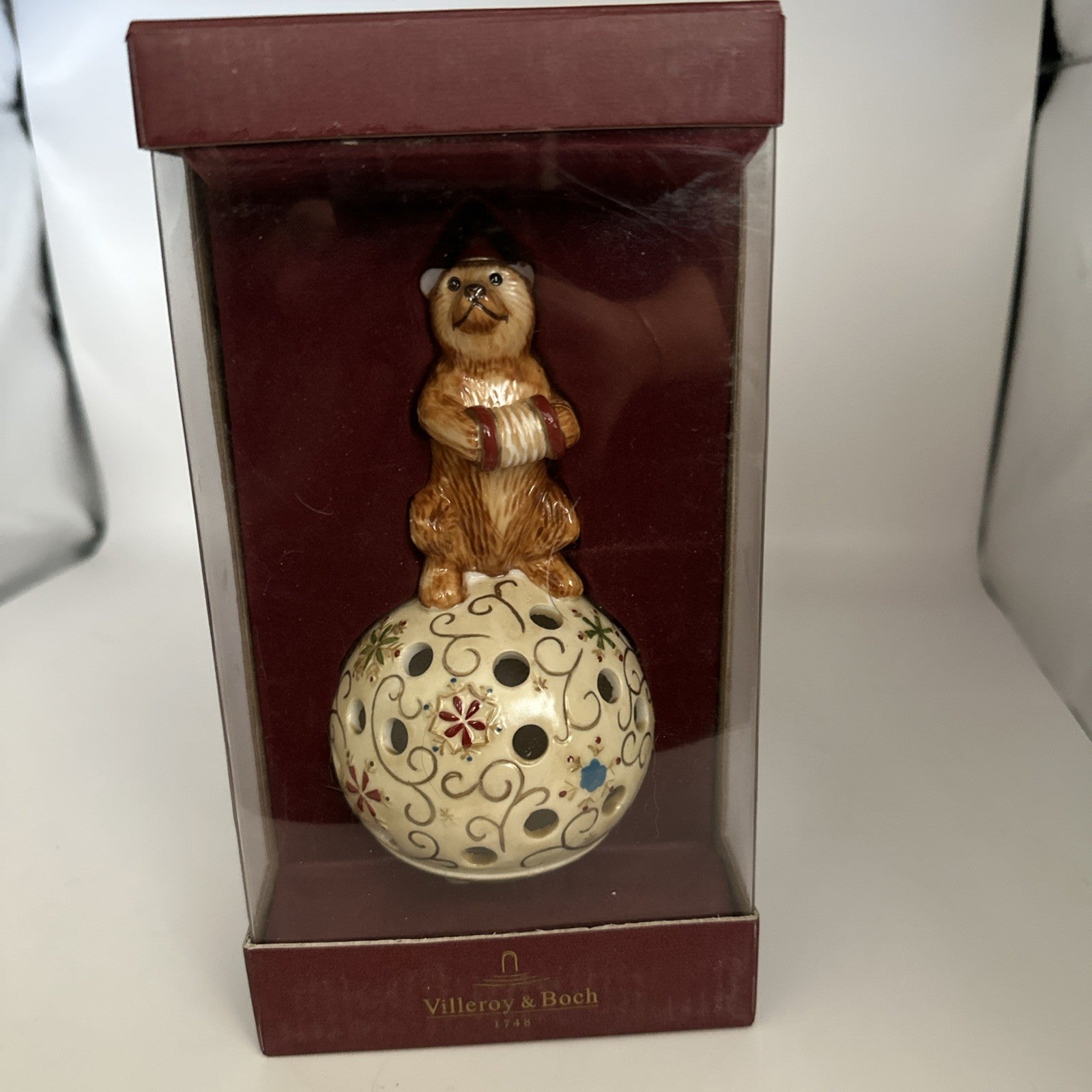 villeroy boch christmas ornament/tea light, Circus Bear 07FC0E-D4 - KOEEK