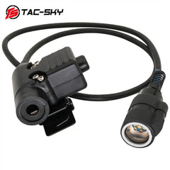 Black Connector 6PIN U94 PTT Adapter for PRC148 152 Wireless Cable Stock 07FC0E-D4 - KOEEK
