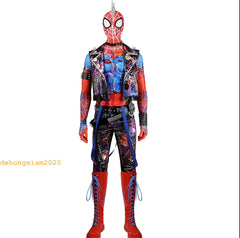 Spiderman Across The Spider-Verse Hobie Brown Cosplay Punk Costume Halloween Set 07FC0E-D4 - KOEEK