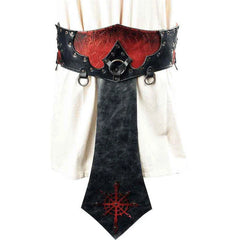 Medieval Renaissance WaistBand Wide PU Leather Belts Crotch Armor Girdle 07FC0E-D4 - KOEEK