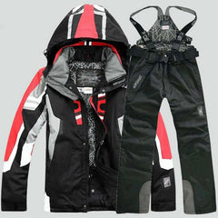 Men's Winter Ski Suit Jacket Waterproof Snowboard Snowsuits Pants Set 07FC0E-D4 - KOEEK