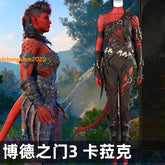 Baldur's Gate 3 Karlach Game Cosplay Costume Full Set Women's Bodysuit Outfits 07FC0E-D4 - KOEEK