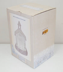 !! Large 10" CRACKER BARREL "Lighted ACRYLIC CHURCH Swirling GLITTER GLOBE" CRACKER BARREL - KOEEK