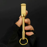 Handmade Creative Portable Solid Brass Bottle Opener Key Chain Pendant EDC Tool 07FC0E-D4 - KOEEK