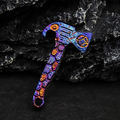 Handmade Titanium Keychain Necklace Pendant Pry Bar Crowbar Bottle Opener EDC 07FC0E-D4 - KOEEK